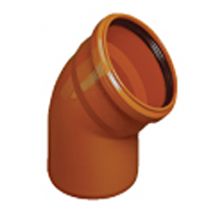 Отвод Ø160х45* для НАРУЖНОЙ канализации